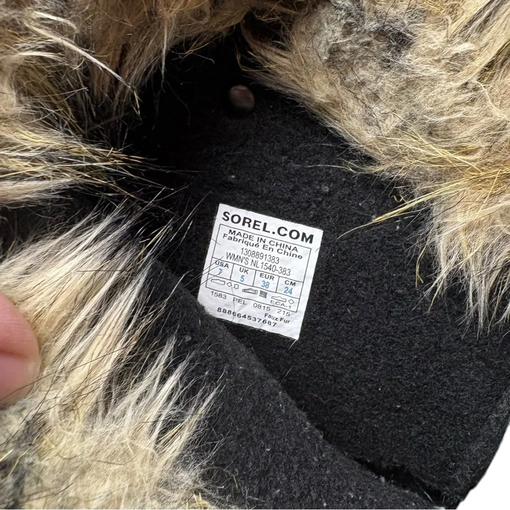 Sorel‎ Joan of Artic Tall Snow Boot Nori Olive Green Winter Waterproof Fur Suede